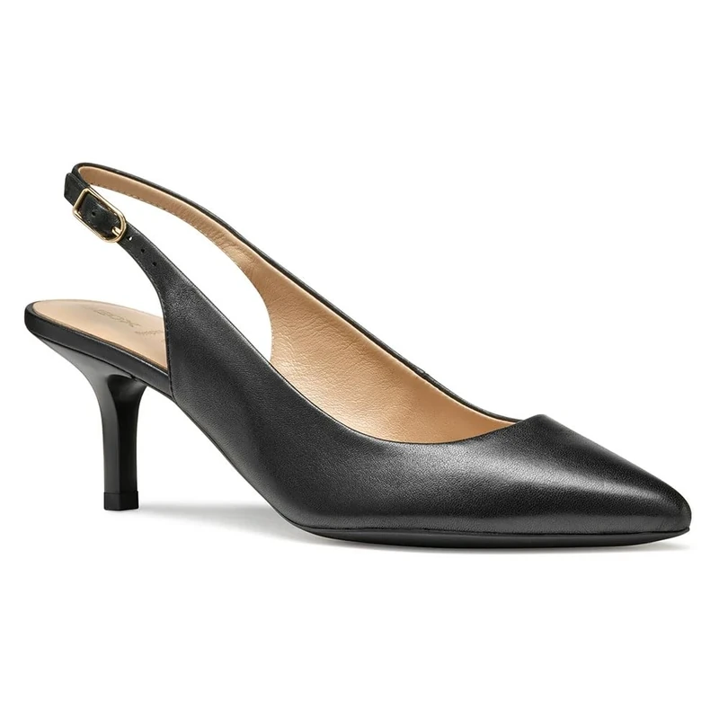 Geox Women's D KLEOPY B Pump, Black, 7.5 UK