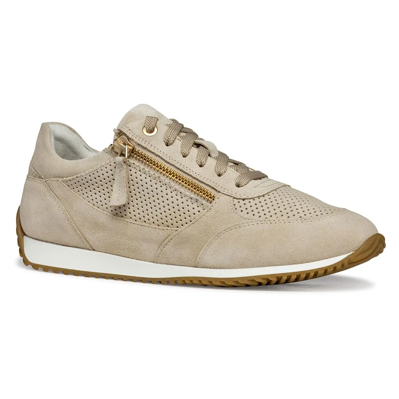 Geox D CALITHE A, Women’s Sneaker, Lt Taupe,