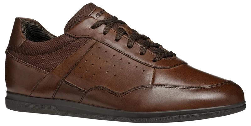 Geox Men's U Renan C Sneaker, Brown Cotto, 8 UK