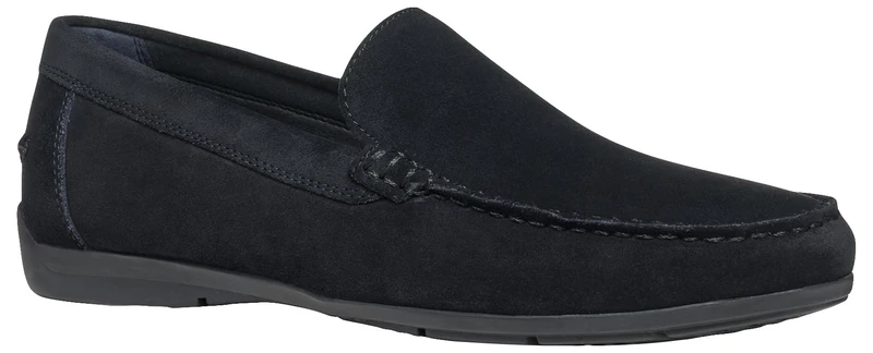 Geox Men's U SIRON A Moccasin, Navy, 8.5 UK