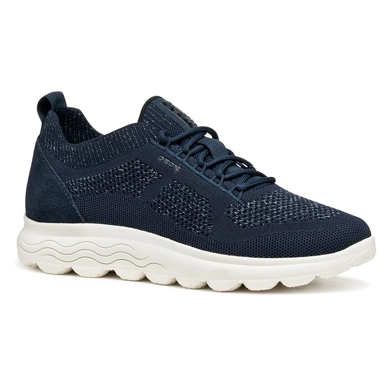 Geox Women's D SPHERICA E Sneaker, Navy, 6 UK