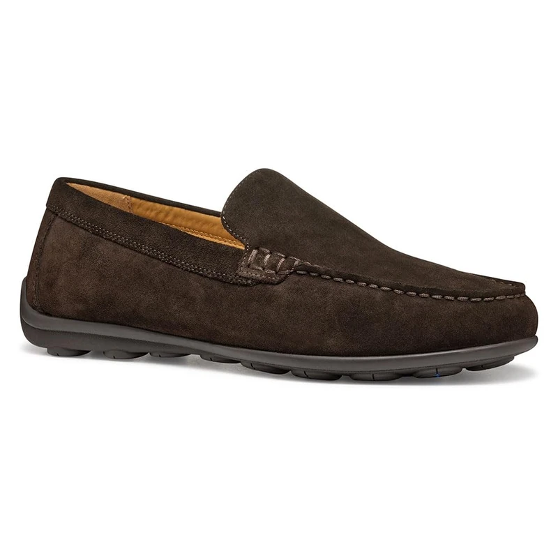 Geox Men's U SPHERICA EC16 A Moccasin, Dark Brown, 8 UK
