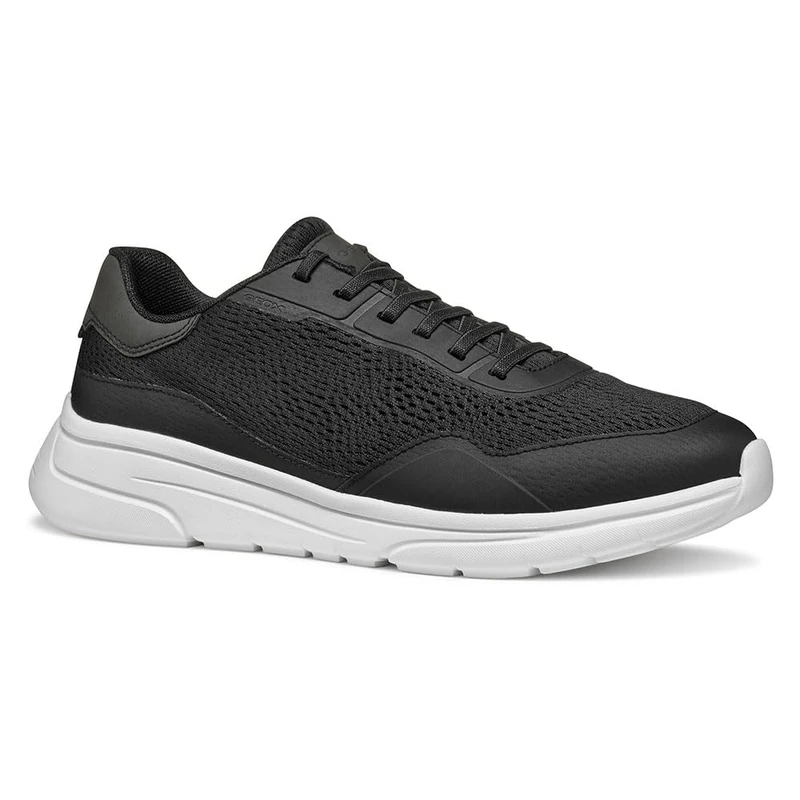Geox Men's U KLAIVER A Sneaker, Black, 8 UK