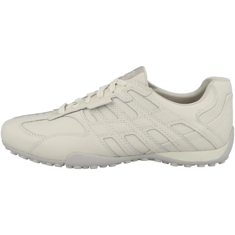Geox Men's U Snake Original B Sneaker, White, 10.5 UK