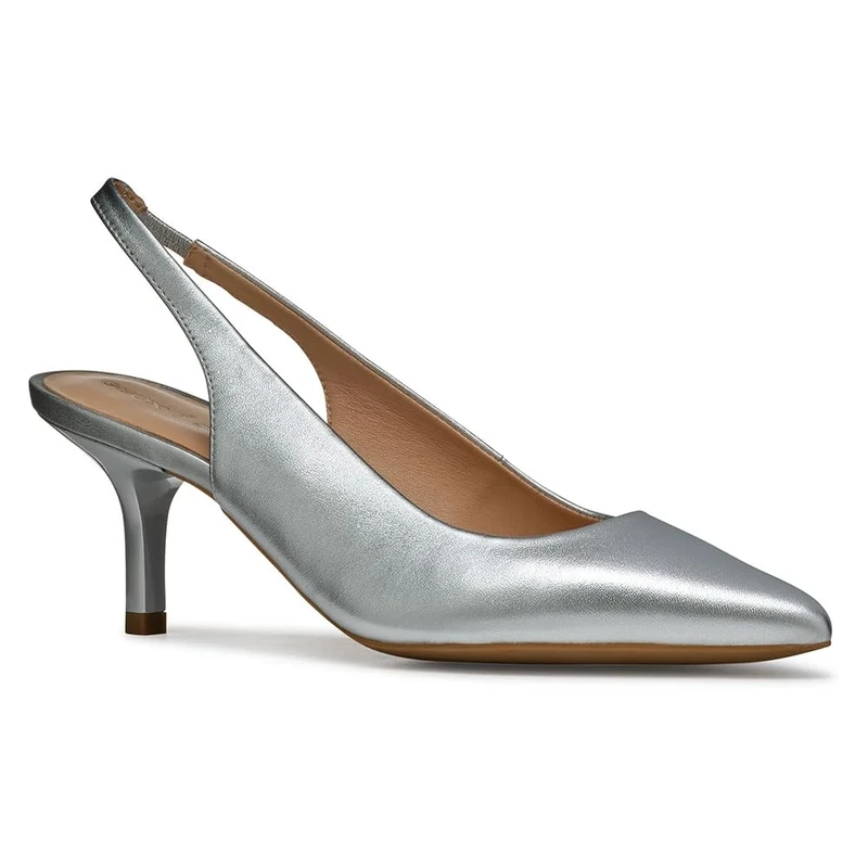 Geox D KLEOPY B, Women’s Pump, Silver,