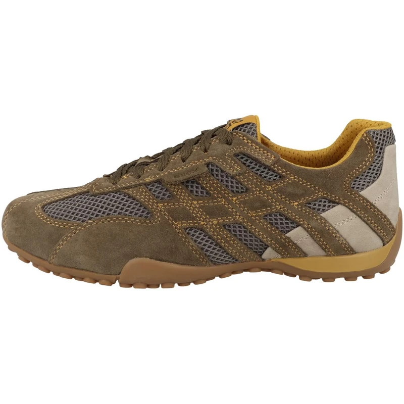 Geox Men's U Snake Original A Sneaker, Military/Dk Grey, 12 UK