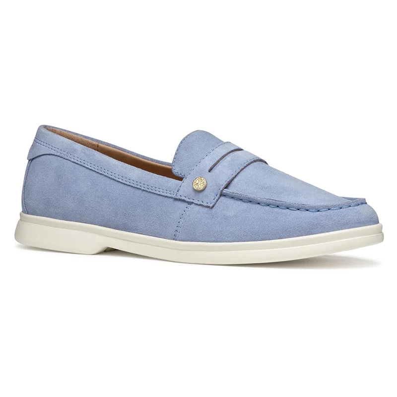 Geox Women's D XAND 3 D Loafer, Lt Blue, 4.5 UK