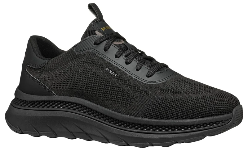 Geox Men's U SPHERICA ACTIF X A Sneaker, Black, 6.5 UK