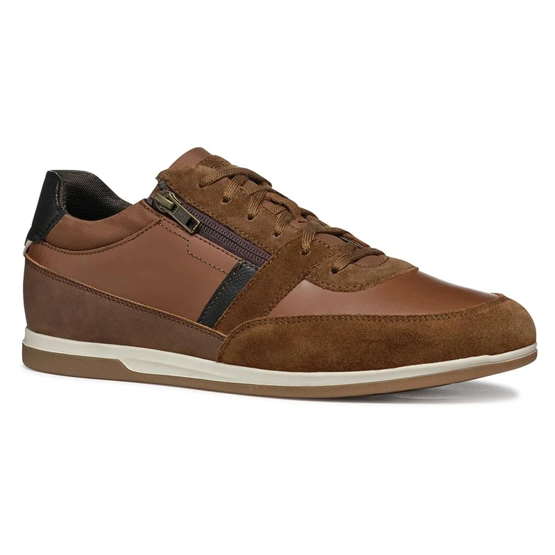 Geox Men's U Renan A Sneaker, Brown Cotto, 9 UK