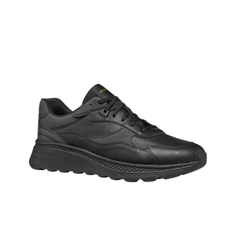 Geox Men's U SPHERICA ACTIF X1 Sneaker, Black, 10 UK