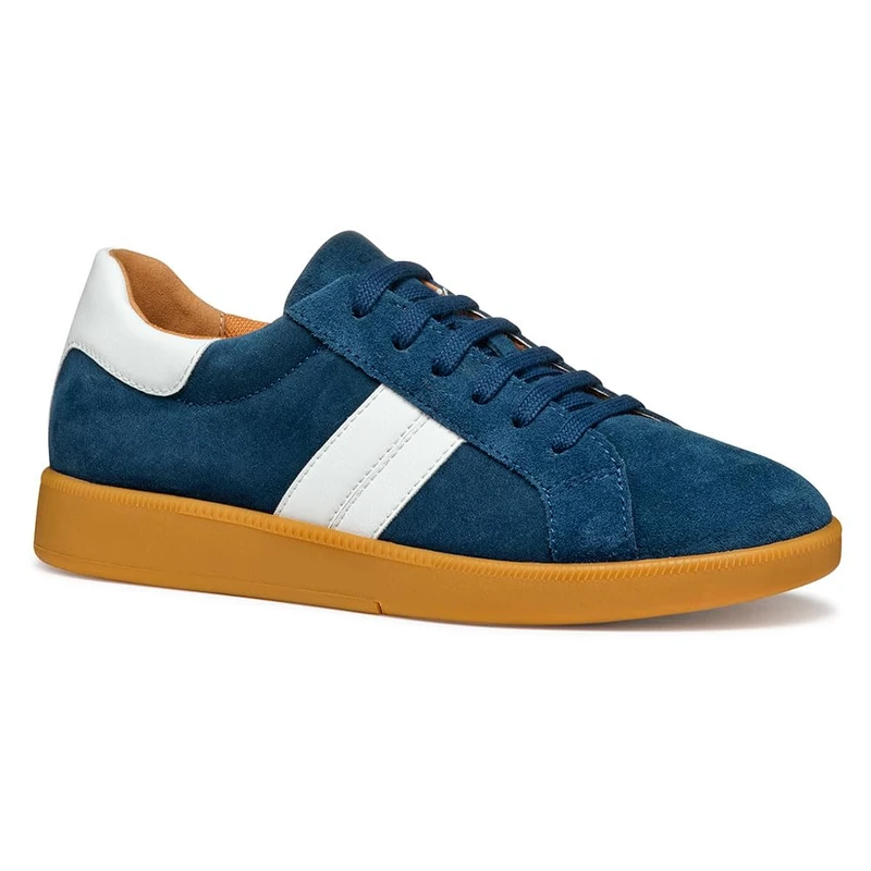 Geox Women's D MELEDA B Sneaker, Dk Avio/White, 7.5 UK - Image 1