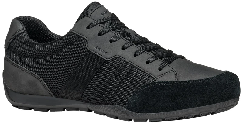 Geox Men's U RAVEX D Sneaker, Black, 9 UK