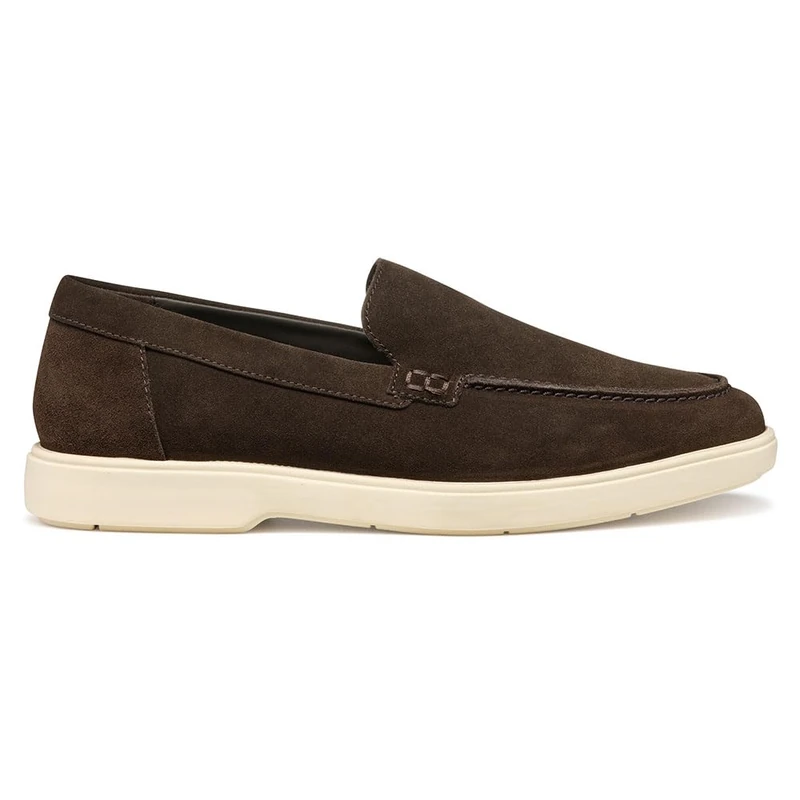 Geox Men's U SPHERICA EC17 D Moccasin, Dark Brown, 10.5 UK