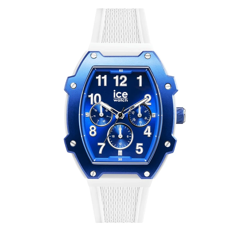 ICE-WATCH - ICE boliday White Blue - Men's Wristwatch with Silicon Strap - 023313 (Medium)