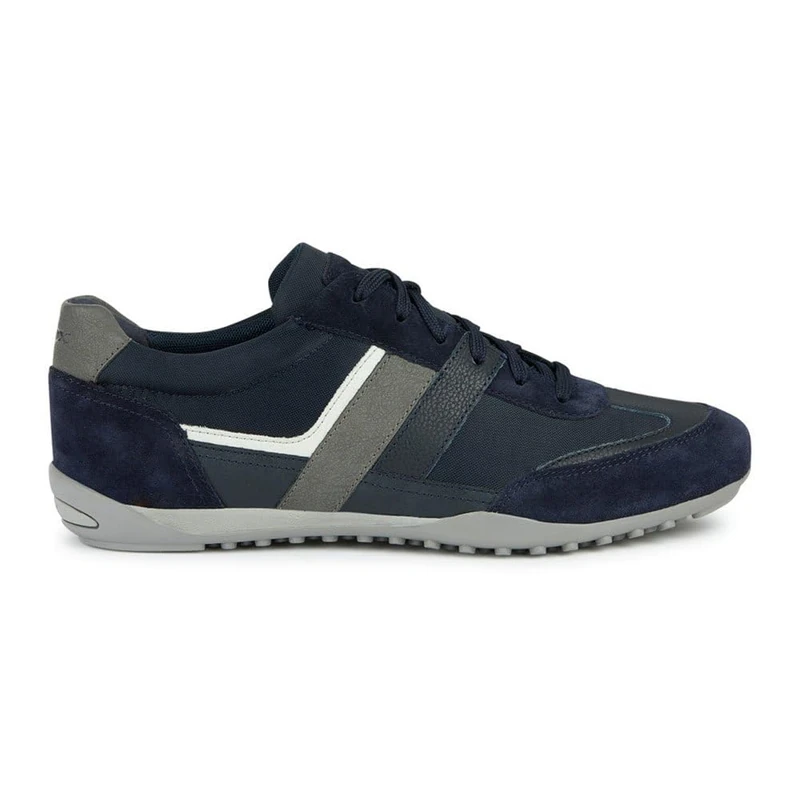 Geox Men's U Wells A Sneaker, Navy, 10.5 UK