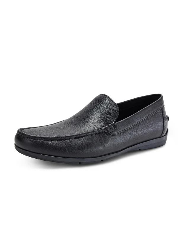 Geox Men's U SIRON A Moccasin, Black, 9.5 UK