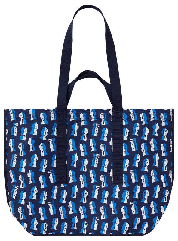 Arrels Barcelona, Tote Bag Papier Découpé, Navy - Image 1
