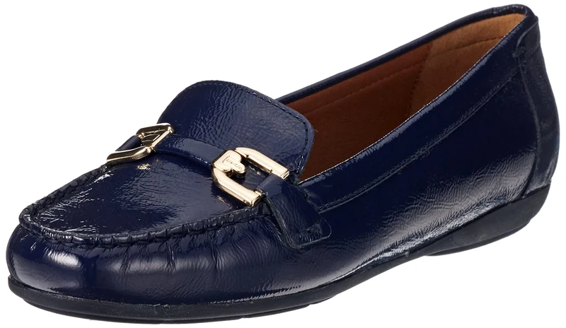 Geox Women's D ANNYTAH MOC A Moccasin, Navy, 4.5 UK