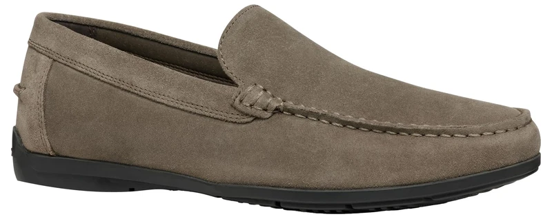 Geox Men's U SIRON A Moccasin, Dove Grey, 8 UK