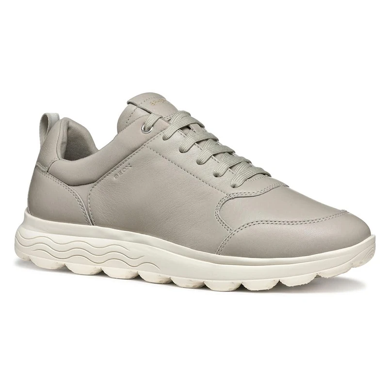 Geox U SPHERICA A, Men’s Sneaker, Light Grey,