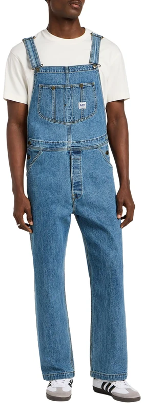 Lee Men's Bib, Mid Wash., XXS