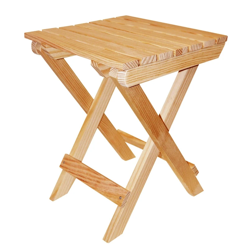 ARANAZ S.L. MANUFACTURAS DE LA MADERA Folding table for garden finished in oil, 40 x 40 cm, Wood, 40 x 40 cm