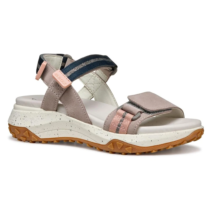 Geox Women's D SORAPIS + Grip B Sport Sandal, Rock/Nude, 6 UK