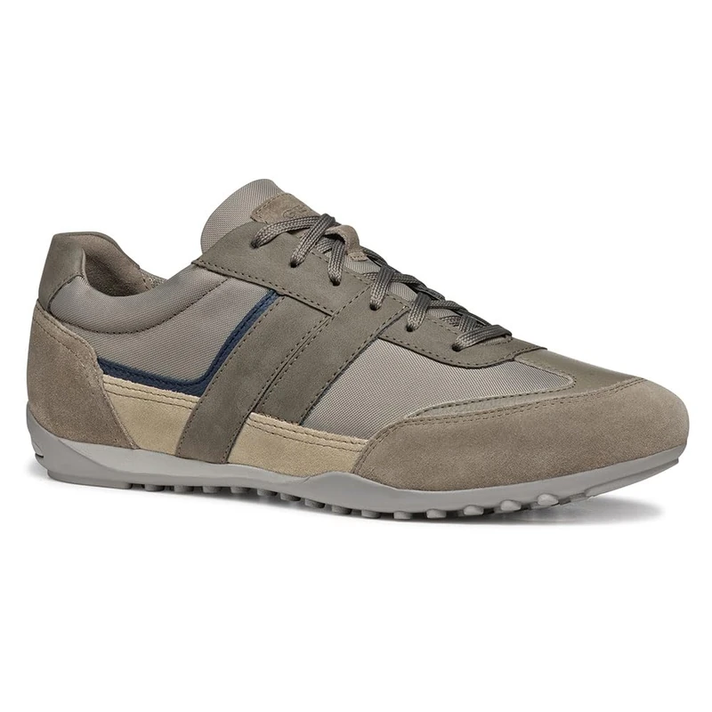 Geox Men's U Wells A Sneaker, Taupe, 6 UK