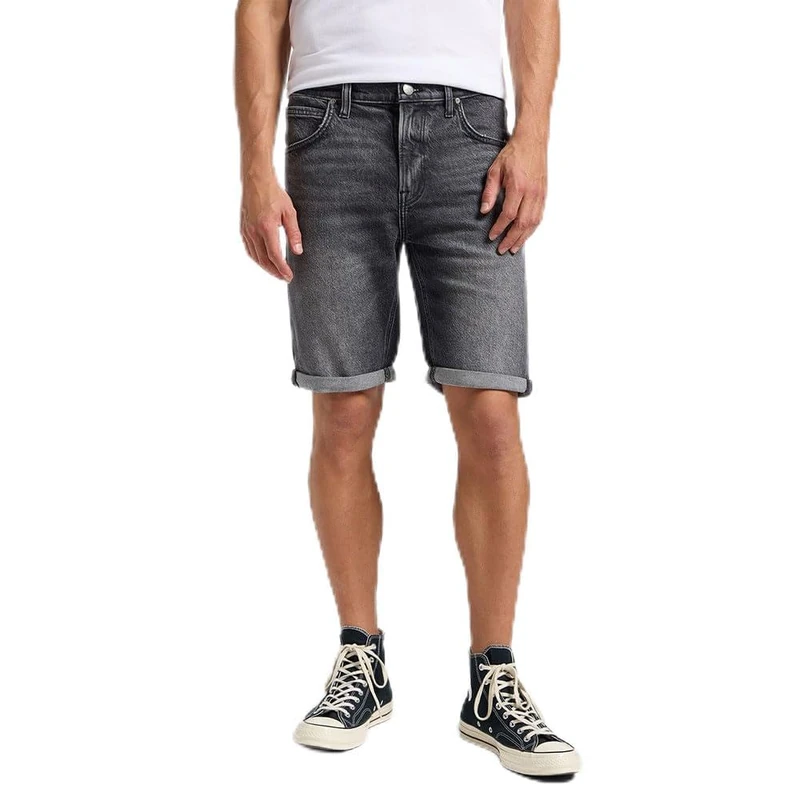 Lee Men's 5 Pocket Short Denim, Washed Otto, 28W