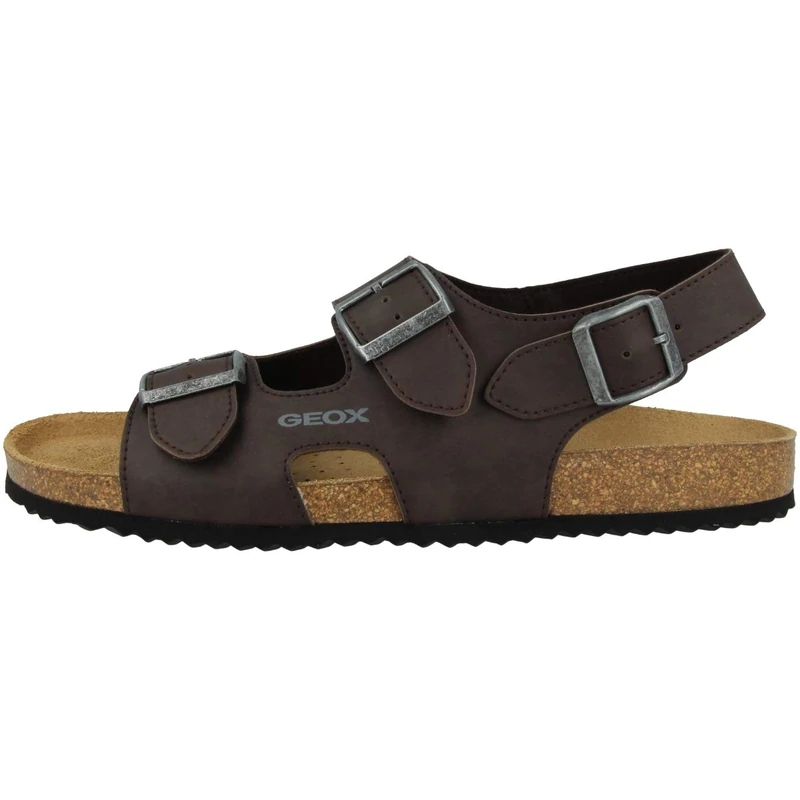 Geox U SANDAL GHITA B, Men’s Slide Sandal, Coffee,