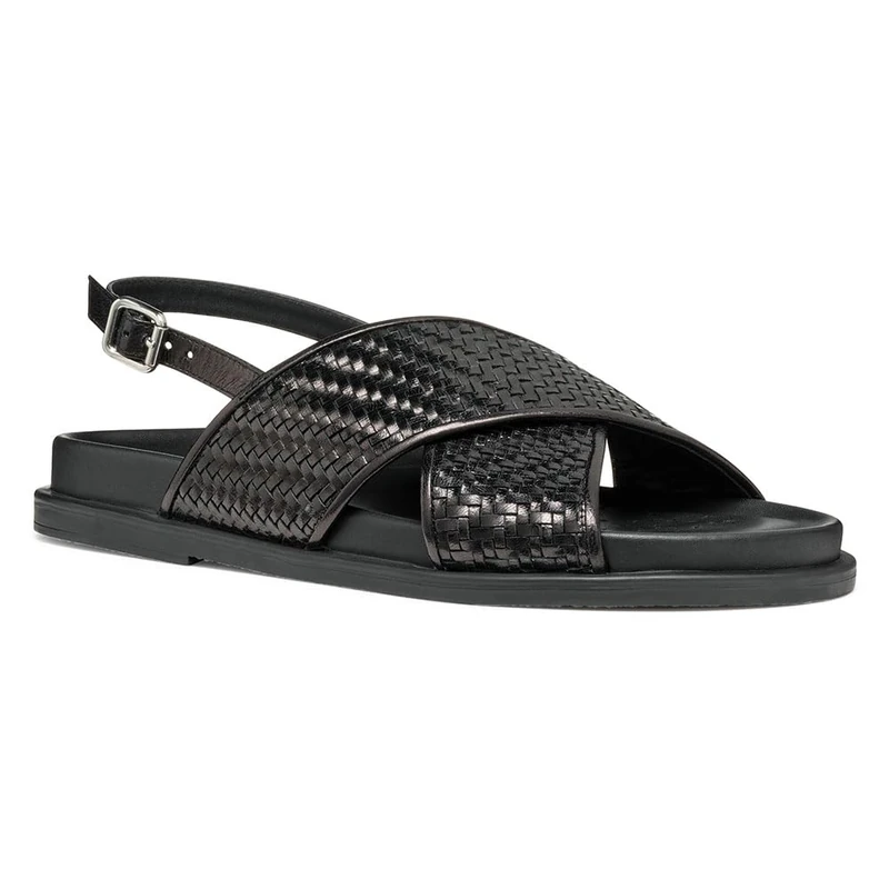 Geox D ADELASH E, Women’s Slide Sandal, Black,