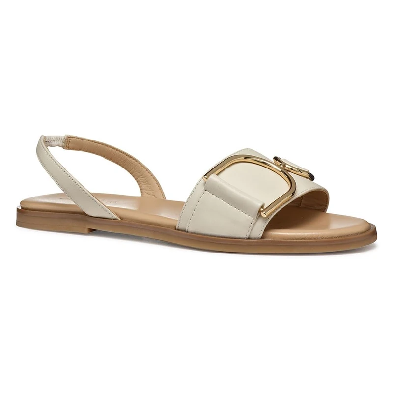 Geox Women's D NAILEEN A Slide Sandal, Papyrus, 3.5 UK