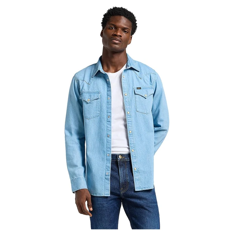 Lee Men's Regular Western Shirt, Lakeside Wash, L