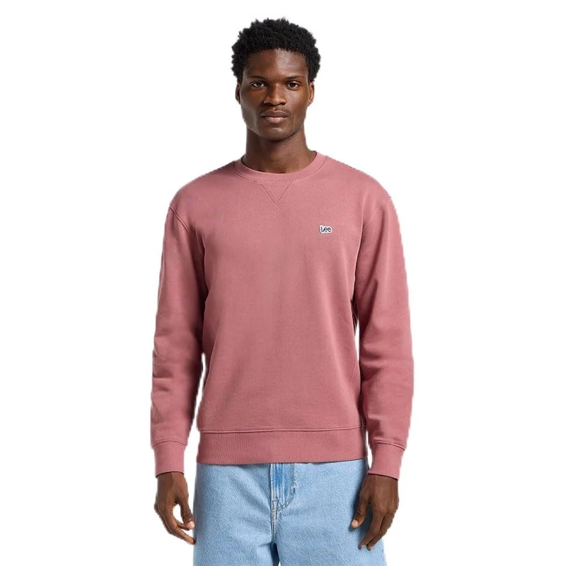 Lee Men's Patch Crew SWS Sweatshirt, henna, XXL