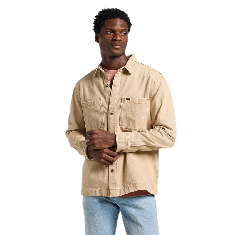Lee Men's Shirt, Cappucino, XL - Image 1
