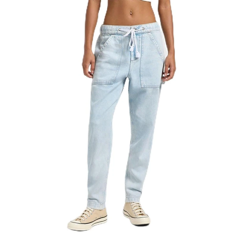 Lee Women's Drawstring Pull On Jeans, Bright Mist, XS - Image 1