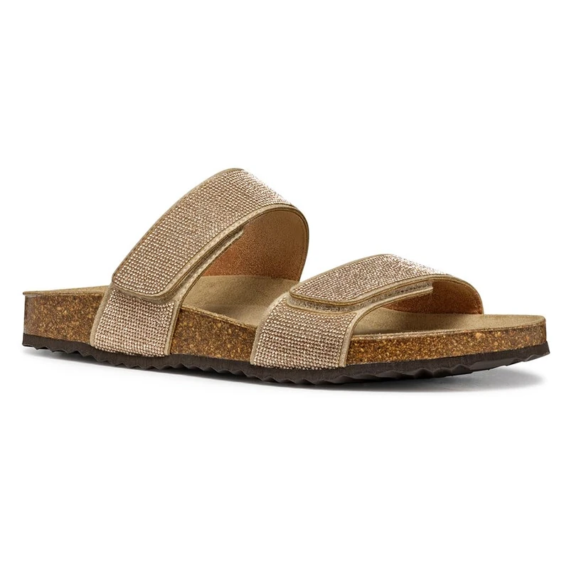 Geox Women's D BRIONIA R D Flat Sandal, Rose Gold, 5 UK