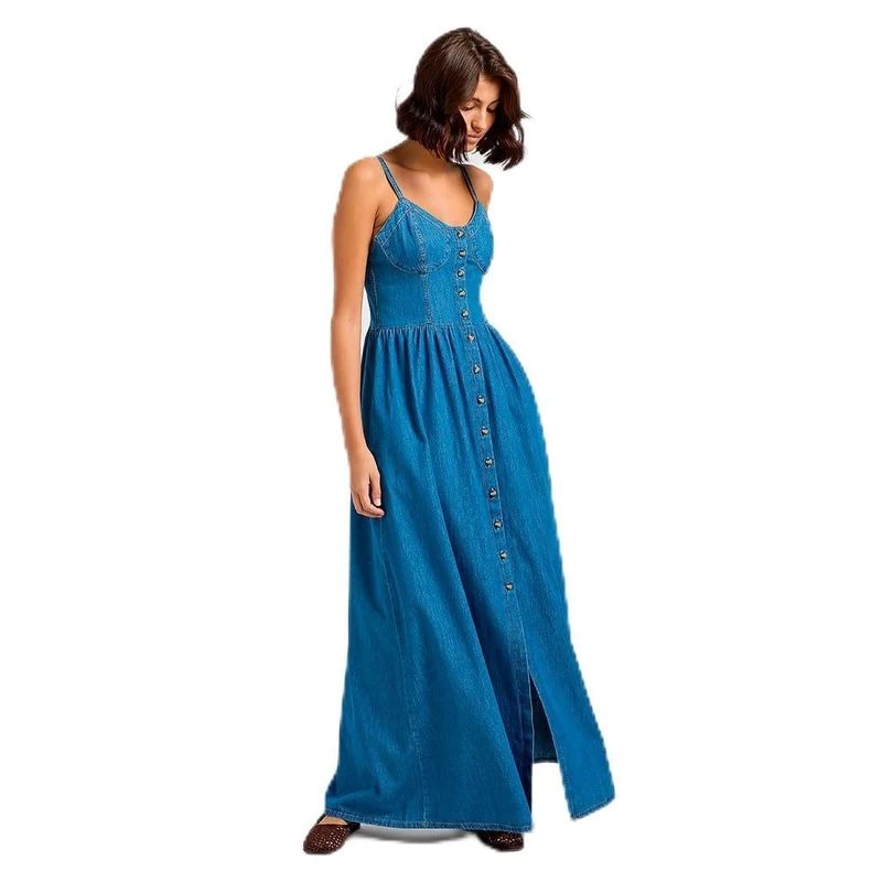 Lee Women's Corset Maxi Dress Casual, Tag Yourself, L