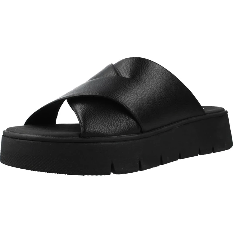 Geox Women's D DANDRA 40 C Sandal, Black, 7.5 UK