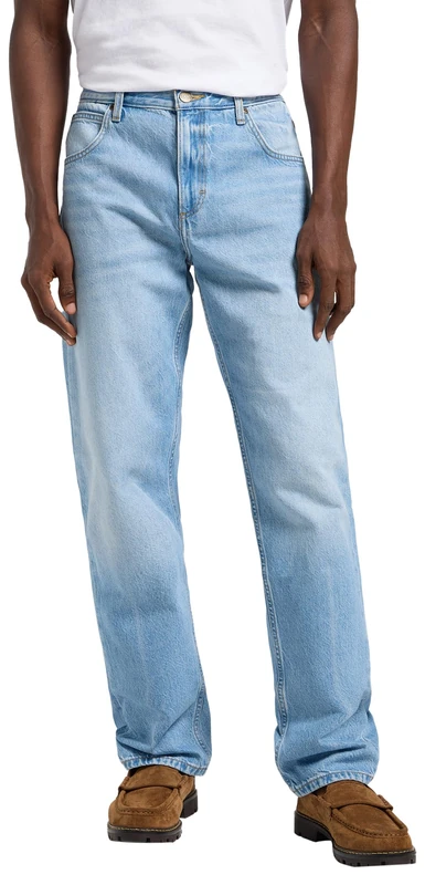 Lee Men's Oscar Relaxed Tapered Fit Tapered Leg Jeans, Pure Handsome, 33 W/34 L