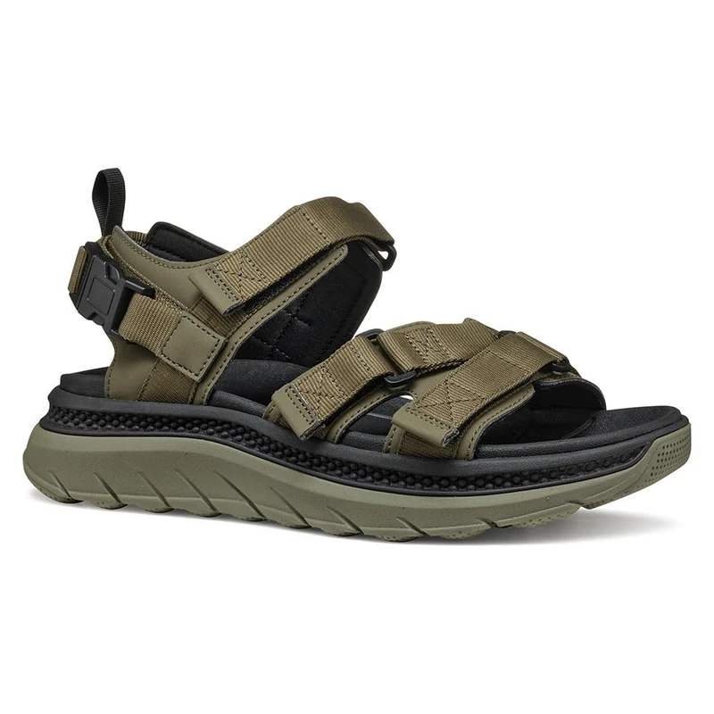 Geox Men's U SPHERICA ACTIF X S Sport Sandal, Military, 11 UK