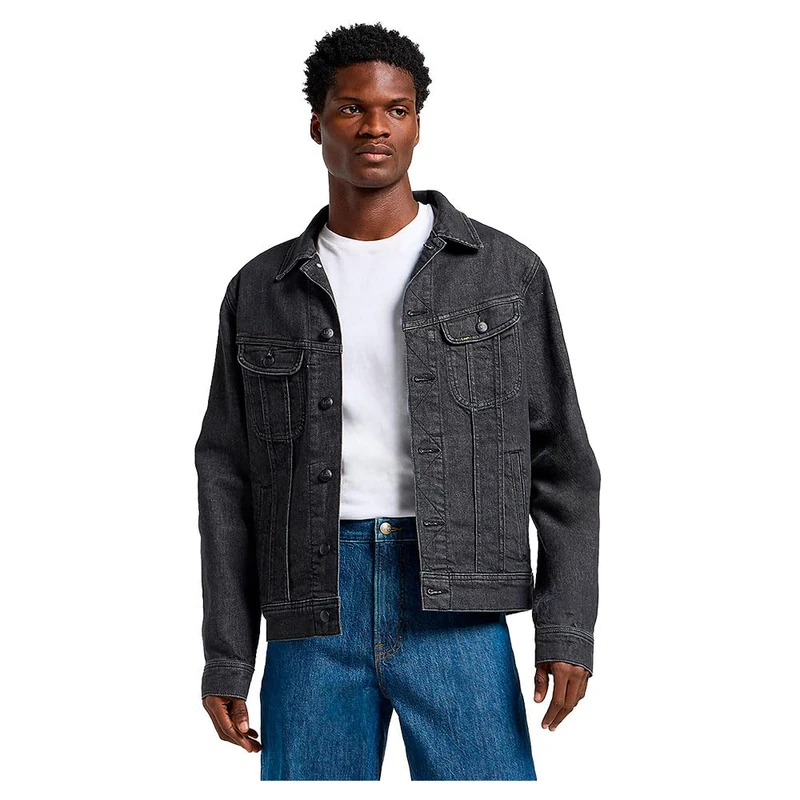 Lee Men's Legendary Classic Rider Jacket Denim Jacket, Smokey, L