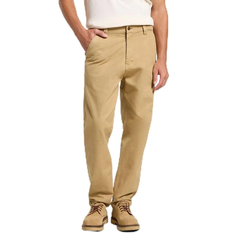 Lee Men's Carpenter Relaxed Fit Tapered Leg Trousers, Oscar Khaki, 33 W/32 L