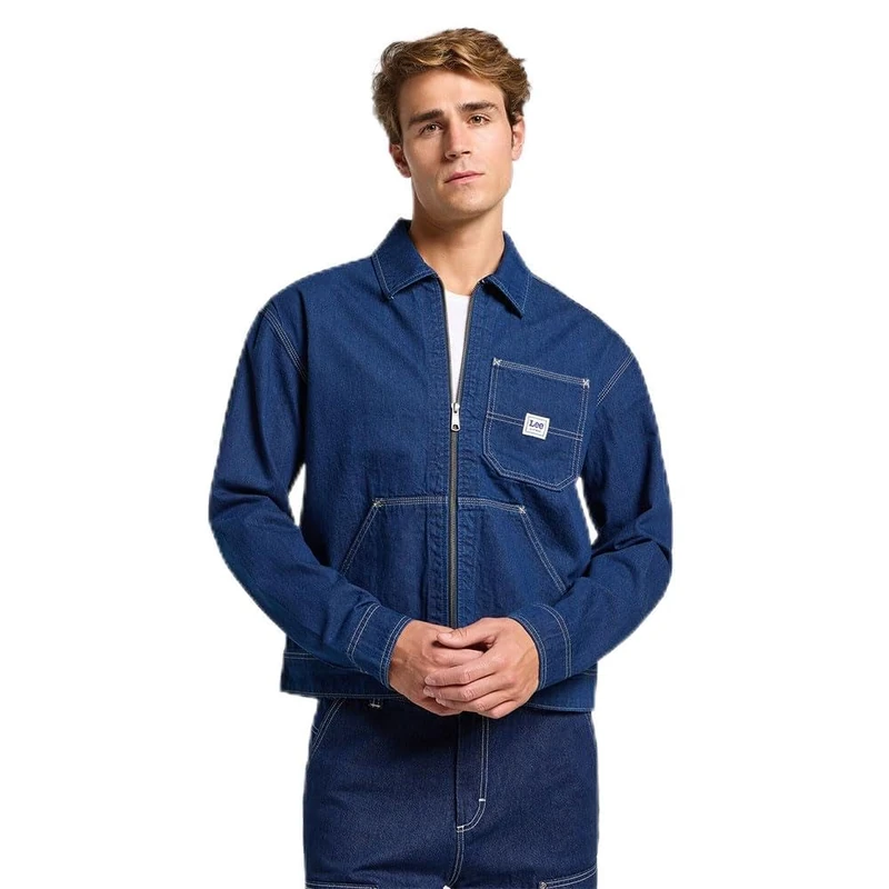 Lee Mens 91w Workwear Jacket, Rinse, M UK