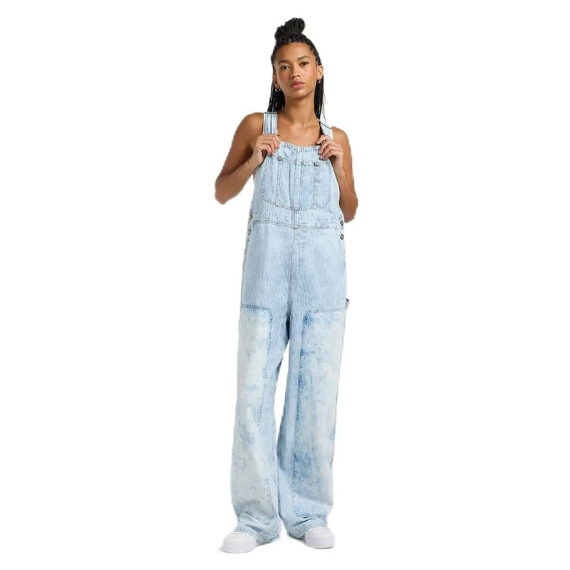 Lee Women's Patched Overall Jumpsuit, New Workwear, M - Image 1
