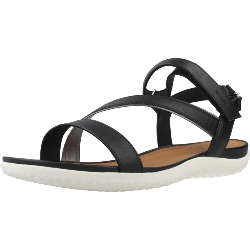 Geox Women's D SANDAL VEGA A Sport, Black, 4 UK