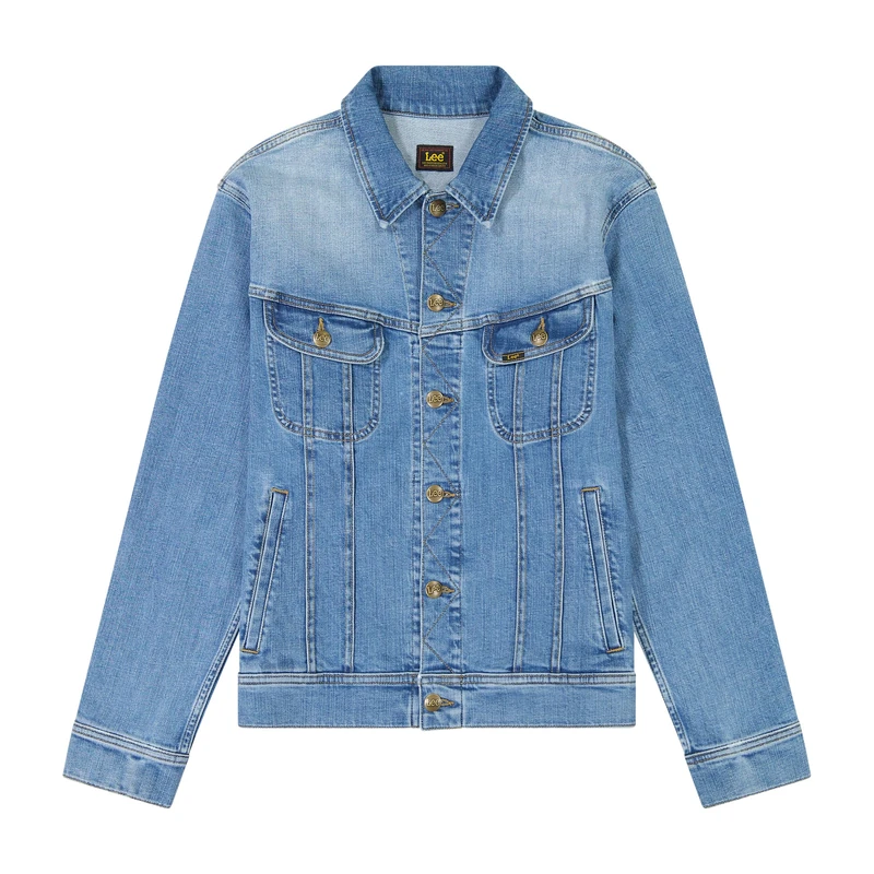 Lee Men's Rider Jacket, Worn Indigo, L