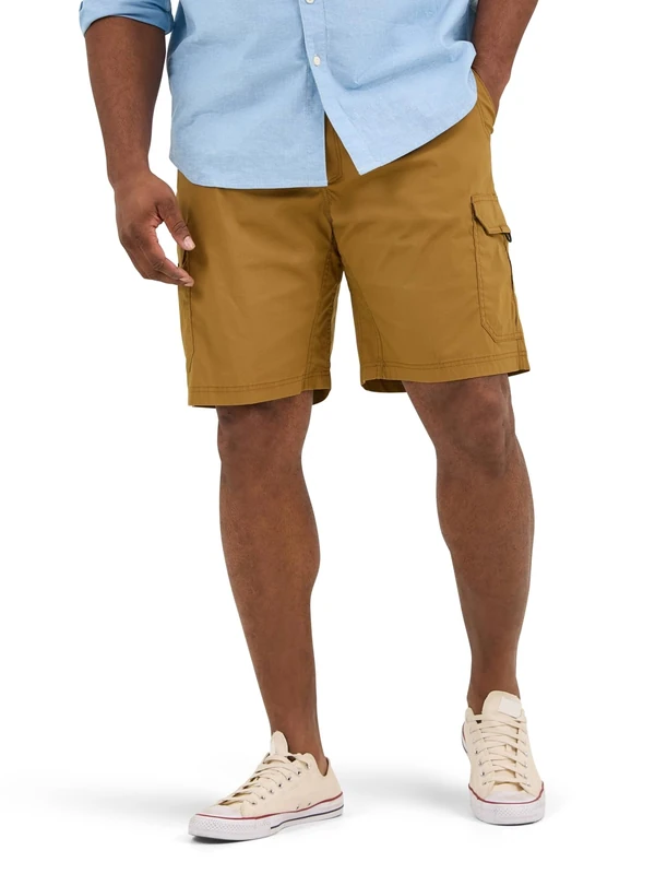 Lee Extreme Motion Men's Crossroad Cargo Shorts, Glazed Ginger, 33W