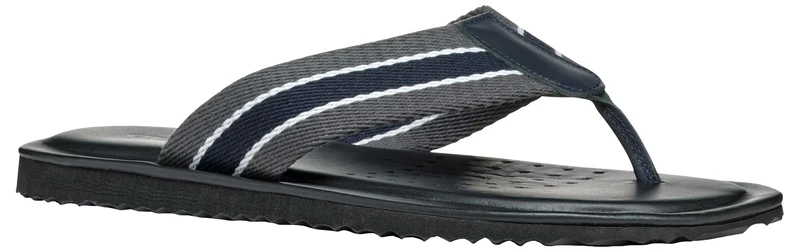 Geox Men's U ERICE B Slide Sandal, Navy/Dark Grey, 8 UK