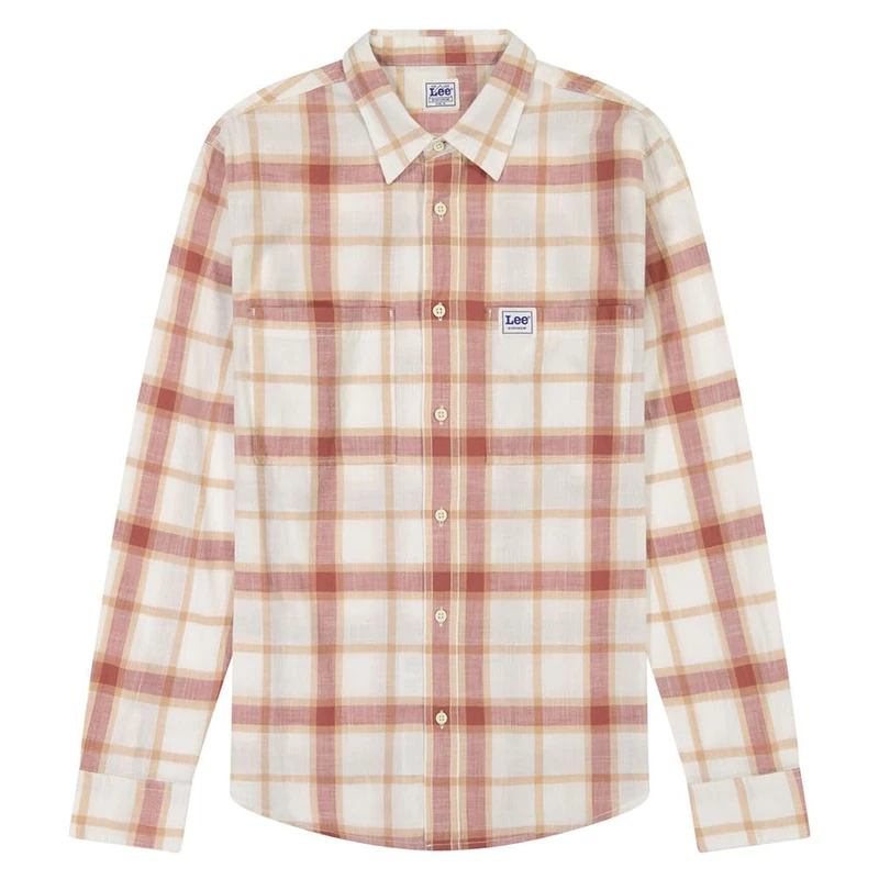 Lee Men's Workwear Shirt 2.0, Redwood, L